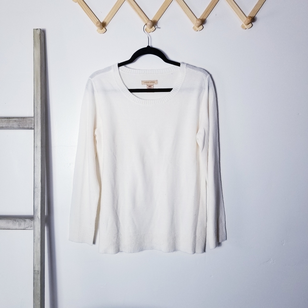 COVINGTON CREAMY WHITE SWEATER SIZE MEDIUM